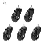 1 x RAW Customer Returns Shipenophy Office Chair Casters, 5 Pack 3 Inch Swivel Caster Chair Casters Wheel Replacement Quiet Smooth on Floors for Office Chair PU Roller Wheel Floor Protection Caster 1  - RRP €46.19