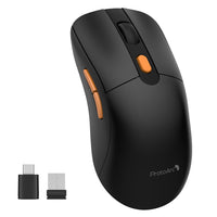 1 x RAW Customer Returns ProtoArc EM15 Mouse Wireless USB C, Mouse Jiggler, Rechargeable Dual Mode Quiet Wireless Mouse Wireless Mouse Mover Undetectable, Keeps Computer Awake for MacBook, iPad, Laptop - Black - RRP €17.7