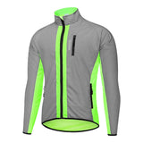 1 x RAW Customer Returns WOSAWE Men s Lightweight and Breathable High Visibility Reflective Jacket Suitable for Running, Jogging, Cycling Outdoor Sports Green XL  - RRP €44.99