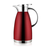 1 x RAW Customer Returns Haosens 1.8 liter stainless steel thermos flask, double layer vacuum coffee pot - elegant design, double-walled insulation red  - RRP €28.22