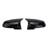 1 x RAW Customer Returns BONRYAN 1 Pair Door Rearview Mirror Cover Cap Replacement for BMW F20 F22 F23 F30 F31 F32 F33 F36 F87 M2 X1 E84 Glossy Black  - RRP €36.29