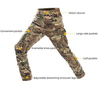 1 x RAW Customer Returns HANSTRONG GEAR H World EU Military Army Tactical Airsoft Paintball Shooting Pants Combat Men Trousers with Knee Pads Forest, S  - RRP €40.98