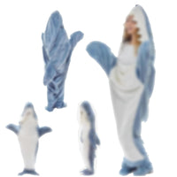 1 x RAW Customer Returns MeYuxg Shark Blanket, Soft Blue Shark Costume, Dress Up Blanket, Flannel Blanket, Shark Sleeping Bag for Boys, Adults, Shark Lovers, Cosplay Shows M  - RRP €32.64