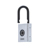 1 x RAW Customer Returns ABUS Touch 57 45 fingerprint lock - keyless, weatherproof padlock - IP66 IP68 - for gym, office, house, garden and much more, silver, 45mm - RRP €47.36