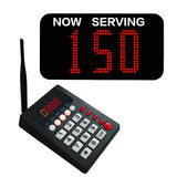 1 x RAW Customer Returns 3 Digit Waiting Number Machine Now Serve Number Calling System Paging System Led Waiting Number Display Board for Restaurants Clinics Pubs Bars 1 Three Digit Display 000-999 1 Call Transmitter  - RRP €126.89