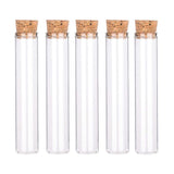 1 x RAW Customer Returns BENECREAT 25PCS 25ml Test Tube with Cork Stopper Clear Flat Mini Glass Bottles Jars for Laboratory, Party Supplies, Candy, Gum, Spices, Beads - RRP €22.74