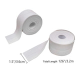 1 x RAW Customer Returns SnailGarden 4 Pieces White Waterproof Sealing Tape Set, 2 Sealing Strips 2 Sealing Tools, Self-Adhesive Sealing Tape, Waterproof Adhesive Tape Sealing Tape for Kitchen, Bathroom, Toilet, Wall Corner - RRP €14.16