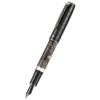 1 x RAW Customer Returns Asvine Hongdian N7 Resin Piston Fountain Pen Gray Rabbit Iridium Long Blade Fine Point Classic Pen Smooth Writing with Metal Box - RRP €44.36