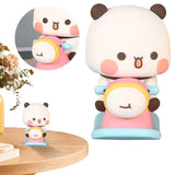 59 x Brand New Asslye Bubu Dudu Nodding Figure, Panda Bear Kawaii Car Decoration Ornament, Collectible Table Decoration, Cute Toy Gift for Kids Girls Boys, Office Desktop Room Decoration - RRP €1203.6