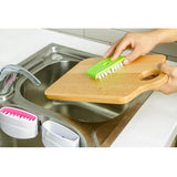 2 x Brand New 3Pcs Cleaning Scrubber Cutlery Cleaner Blade Cleaner Kitchen Washing Brush Cutlery Cleaning Brush Double Sided Scrubber Random Color - RRP €38.4