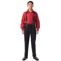 1 x RAW Customer Returns BPURB Men s Victorian Trousers Cosplay Costume Vintage Steampunk Gothic Punk Trousers - RRP €40.33