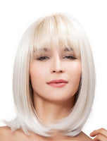 1 x RAW Customer Returns FALAMKA light blonde wig long with bangs women s wig - RRP €17.14