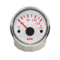 1 x RAW Customer Returns KUS Waterproof Water Temperature Indicator Temperature Gauge 40-120 with Backlight 12V 24V 52mm - RRP €34.8