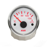 1 x RAW Customer Returns KUS Waterproof Water Temperature Indicator Temperature Gauge 40-120 with Backlight 12V 24V 52mm - RRP €34.8