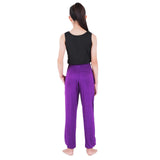 1 x Brand New Lofbaz Children s Yoga Pants High Waist Sports Pants Workout Trousers Casual Clothing Pajamas Purple 5-6 Years - RRP €21.6