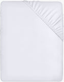 1 x RAW Customer Returns Utopia Bedding - Fitted Sheet 160x200cm - White - Brushed Polyester Microfiber Fitted Sheet - 35cm Deep Pocket - RRP €12.0