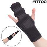 1 x RAW Customer Returns FITTOO Fully Adjustable Wrist Finger Splint, 2 3 Finger Support with Aluminum Splint, for Pain ReliefArthritis, Tendonitis, Trigger Finger - RRP €18.65