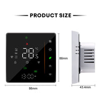 1 x RAW Customer Returns WiFi Thermostat for Gas Boiler, Programmable Backlit Touch Button Smart Thermostat Works with Alexa and Phone APP - RRP €49.18