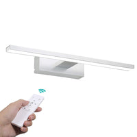 1 x RAW Customer Returns Infankey LED mirror light, 40 cm dimmable bathroom mirror light with remote control, 12 W 1000 LM 6000 K 220 V, waterproof IP44, bathroom lamp for bathroom and wall lighting - RRP €30.79