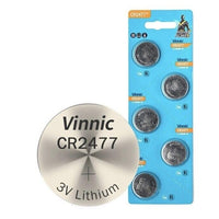 2 x Brand New Vinnic CR2477 batteries, pack of 5 - RRP €20.02