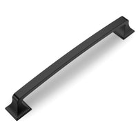 1 x RAW Customer Returns Amerdeco 10 pieces furniture handles black 160 mm hole spacing zinc alloy handles for kitchen cabinets cupboard handles drawer handles door handles for kitchen cabinets wardrobe UK0015 - RRP €34.99