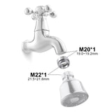 1 x RAW Customer Returns SENRISE Solid Metal Faucet Adapter for Water Purifier 2 Pack Silver - RRP €11.32