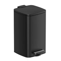 1 x RAW Customer Returns SONGMICS cosmetic bin, 8 litres, bathroom trash can, small waste bin, pedal bin, for small spaces, with lid, soft close, steel, black LTB591B0802 - RRP €39.99