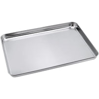 1 x RAW Customer Returns CHEUKYIU Baking Tray Stainless Steel Rectangular Baking Pan Baking Tray Large Oven Tray Cake Tray for Baking Cooking to Clean and Dishwasher Safe, 40.5 x 30.5 x 2.5cm - RRP €16.13