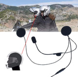 1 x RAW Customer Returns Baofeng 2-pin open half motorcycle helmet headset earphone microphone hands-free headset Kenwood WouXun PuXing Linton Retevis two-way radio walkie talkie transceiver black - RRP €29.3