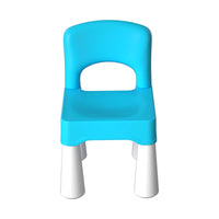 2 x RAW Customer Returns burgkidz plastic children s chair with a load capacity of up to 100 kg, children s chair blue with a seat height of 9.3 for indoor and outdoor use, durable and lightweight - RRP €46.46