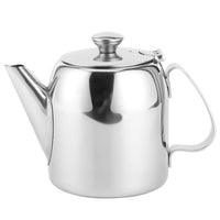 1 x RAW Customer Returns Stainless steel teapot, metal teapot, kettle, stainless steel coffee pot with short spout, teapot, kettle, cold water jug for hotel restaurant, conference rooms, living room 500 ml  - RRP €19.07