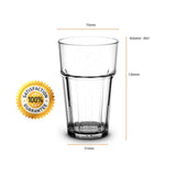 1 x RAW Customer Returns RBDRINKS RB Stackable Glasses Premium Plastic Unbreakable Reusable 30cl, 12 pieces - RRP €34.02