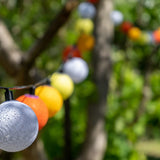 1 x RAW Customer Returns GuirLED - Outdoor garland with light balls LED guinguette - Waterproof IP65 - High efficiency solar panel - Automatic ON OFF - 16 balls 3 m - Citrus - RRP €40.33