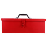 1 x RAW Customer Returns Generic tool box made of iron sheet red metal tool box metal household tool storage case with metal closure storage container, 39X16CM, 3M2714Q57LQI0 - RRP €38.99