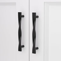 1 x RAW Customer Returns LONTAN Pack of 10 handles black 128 mm hole spacing cabinet handles furniture handles kitchen handles cupboard handles black door handles kitchen kitchen cabinet handles furniture handles - RRP €34.27