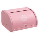 1 x RAW Customer Returns Bread boxes with stainless steel housing metal storage container, pink - RRP €29.99