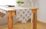 1 x RAW Customer Returns CosyAurora Mulberry Trees Linen Table Runner, Seasonal Kitchen Dining Table Decoration for Home Party Decor Cream White, 30 x 180 cm  - RRP €15.99