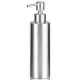 1 x RAW Customer Returns BabyElf soap dispenser kitchen, silver soap dispenser brushed stainless steel, 350ml hand soap dispenser for hand soap, shampoo, shower gel, detergent, kitchen, bathroom - RRP €14.99