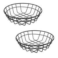 10 x Brand New Angoily 2Pcs Sandwich Baskets Oval Baskets - Retro Style Metal Food Baskets for Serving - Reusable Woven Food Baskets for Hot Dog Hamburger Basket - RRP €192.0