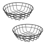 10 x Brand New Angoily 2Pcs Sandwich Baskets Oval Baskets - Retro Style Metal Food Baskets for Serving - Reusable Woven Food Baskets for Hot Dog Hamburger Basket - RRP €192.0