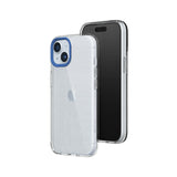 1 x RAW Customer Returns RhinoShield Crystal Clear Case Compatible with iPhone 15 Advanced Yellowing Resistance, High Transparency, High Protection Customizable Phone Case - Cobalt Blue - RRP €37.99