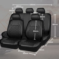 2 x RAW Customer Returns Mulcort 9pcs Car Seat Covers Universal PU Leather Seat Cover Complete Set with Accessories for Car SUV for Car - RRP €96.8