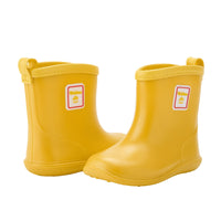 1 x RAW Customer Returns Weishuo Unisex Children s Rain Boots Waterproof Rain Rubber Boot Baby Girls, Manufacturer Size 14, 22 23 EU, Yellow - RRP €22.99