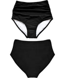 1 x RAW Customer Returns ABINGOO Women s Bikini Bottoms Beach Bikini Bottoms Swim Pants Classic Ruched Triangle Bikini Bottoms - RRP €21.99