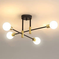 1 x RAW Customer Returns Osairous Sputnik Ceiling Lights, Ceiling Lights 4 Arms Diameter 60cm, 180 Adjustable Ceiling Lights for Loft Dining Room Living Room, E27 Bulb Not Included - RRP €31.86