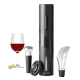 1 x RAW Customer Returns AIKARO Electric Corkscrew Wine Opener Wine Bottle Opener Automatic Bottle Opener, Battery Operated Set  - RRP €18.99