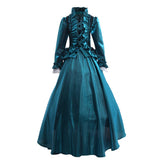 1 x RAW Customer Returns GRACEART Women s Victorian Crinoline Dress Vintage Medieval Masquerade Dresses L, Green  - RRP €68.84