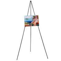 3 x RAW Customer Returns Artecho Artist Easel Display Easel Stand, Lightweight Metal Tripod Stand Easel for Painting Displaying-Black - RRP €51.42