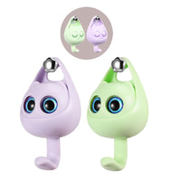 1 x Brand New HZSprance Creative Cute Wink Cat Wall Hook, Kawaii Room Decor Creative Coat Hook, Dorm Decor Hook for Coat, Scarf, Hat, Towel, Key, Bag 2 PCS Green, Purple  - RRP €24.0