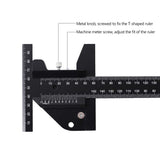 1 x RAW Customer Returns Frotox Woodworking Ruler, T-Ruler, Scriber Ruler, Angle Ruler, Marking Ruler, Aluminum Alloy Multitilater Angle Measuring Instrument - RRP €35.28